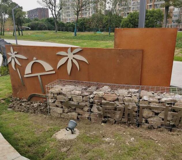 港口锈钢板挡土墙