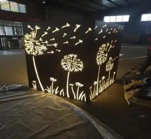 港口耐候钢灯箱